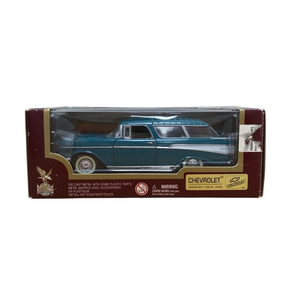 Road Legends 1957 Chevrolet Nomad 1:24 Unisex Teal Die Cast Metal Model 93089
